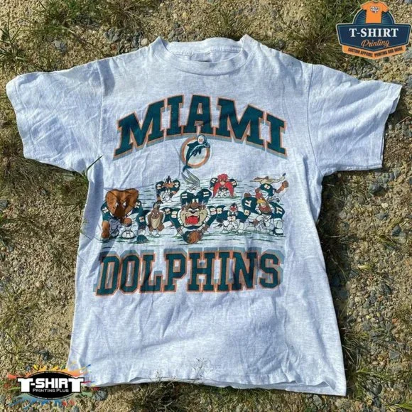 Dolphins Nfl Miami Dolphins Vintage T Shirt Men's NFL X Darius